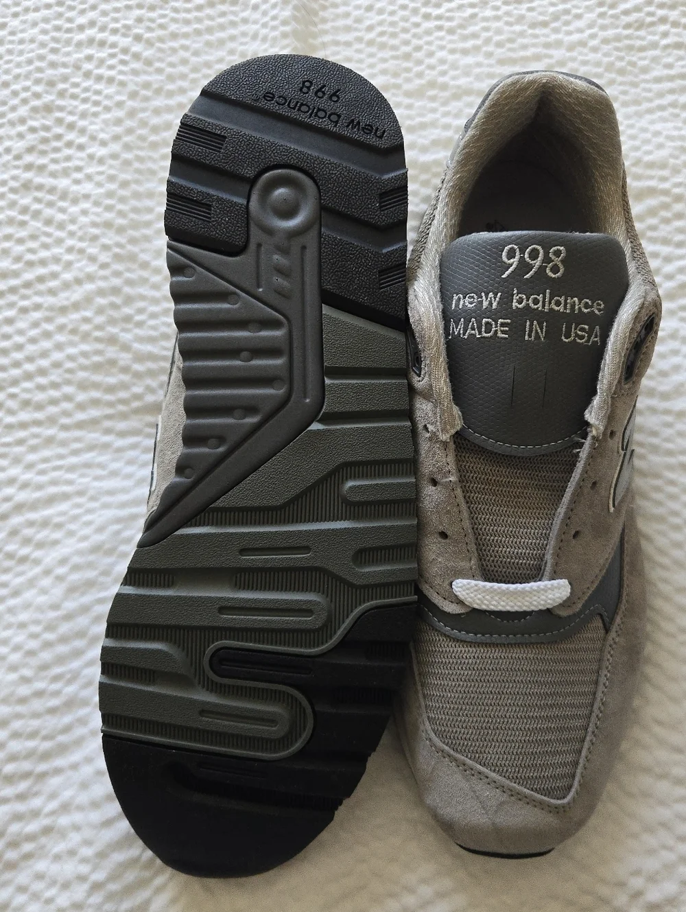 New Balance 998 Men 11 Made In USA Gray Suede   And Mesh Sneakers 042026 - Picture 7 of 10